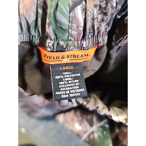 NWT Field & Stream Camouflage Hunting Waterproof Pants Men Size Large - Picture 12 of 13